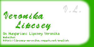 veronika lipcsey business card